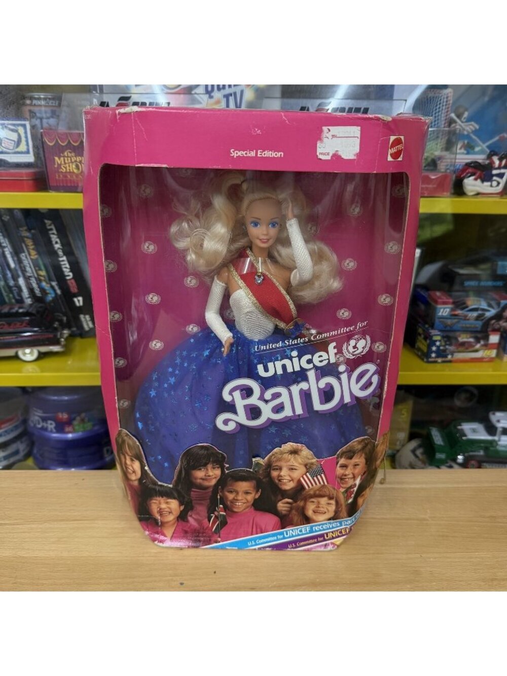 Vintage 1989 Mattel Unicef Barbie Special Edition Doll 1920 Original Box * READ*